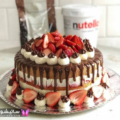  تزیین کیک شکلاتی تولد