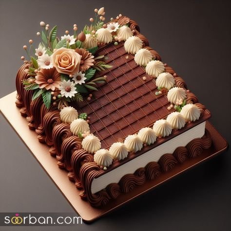  کیک تولد شکلاتی لاکچری