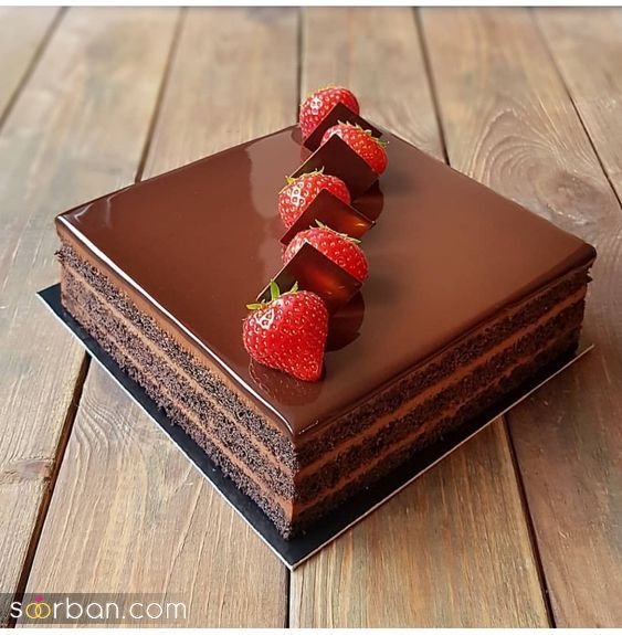  کیک تولد شکلاتی لاکچری