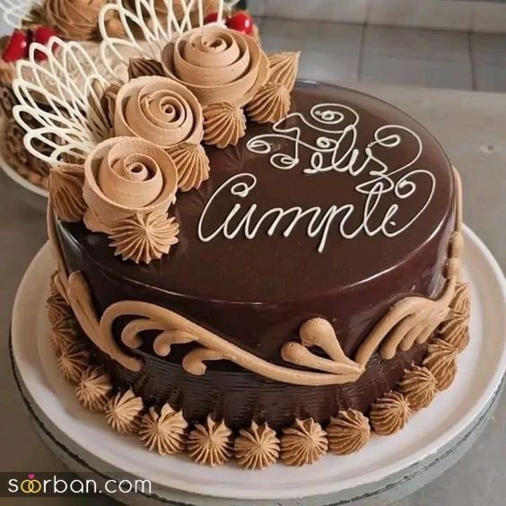  کیک تولد شکلاتی لاکچری