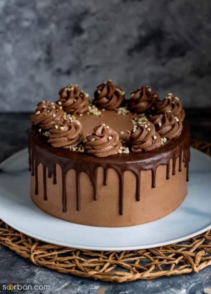  کیک تولد شکلاتی لاکچری