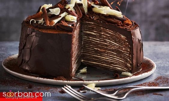  کیک تولد دخترانه شکلاتی فانتزی