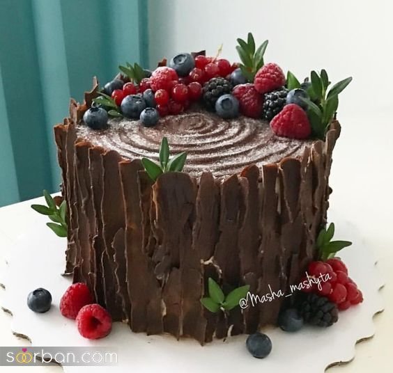  کیک تولد دخترانه شکلاتی فانتزی