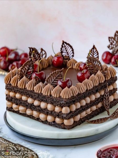  کیک تولد دخترانه شکلاتی فانتزی