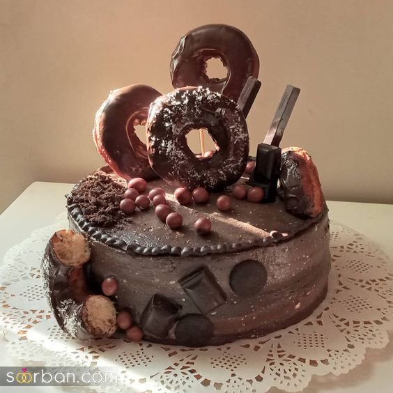  کیک تولد دخترانه شکلاتی فانتزی