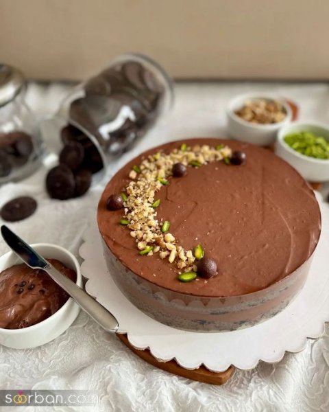  کیک تولد دخترانه شکلاتی فانتزی