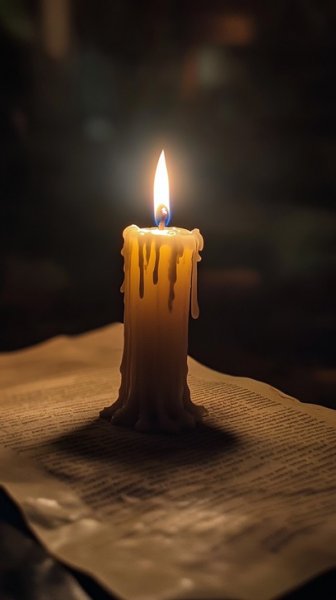 عکس شمع روشن زیبا