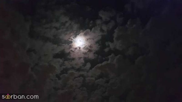 عکس ماه و دریا