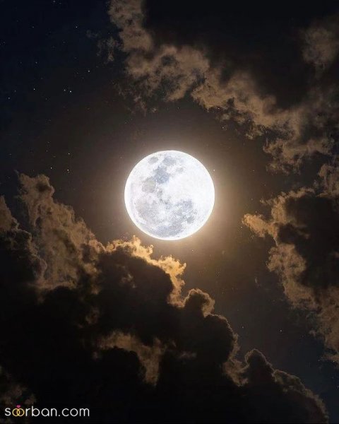 عکس ماه و دریا