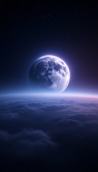 عکس ماه در شب برای پروفایل