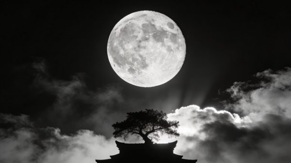 عکس ماه در شب برای پروفایل