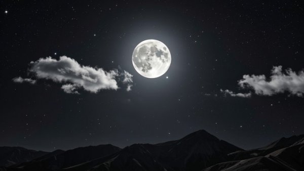 عکس ماه در شب برای پروفایل