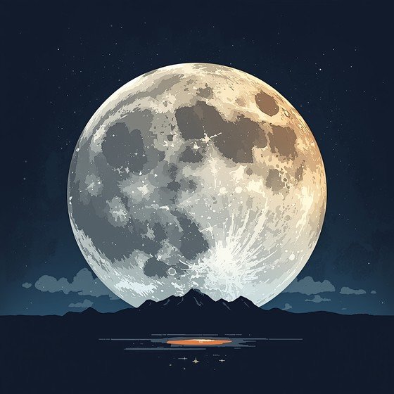 عکس ماه در شب برای پروفایل