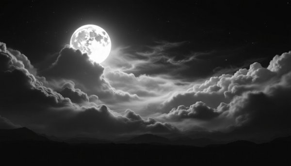 عکس ماه در شب برای پروفایل