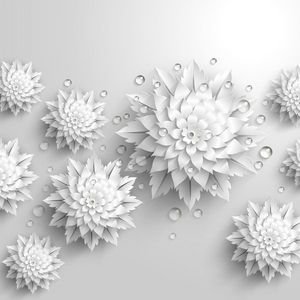 عکس قطره باران روی گل