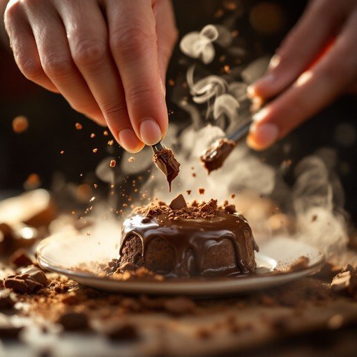  عکس دسر شکلاتی لاکچری