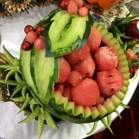  عکس میوه آرایی عروس