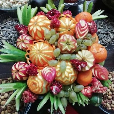 عکس میوه آرایی عروس