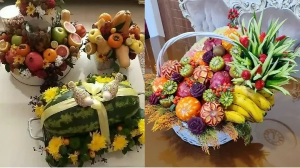 عکس میوه آرایی ساده و شیک