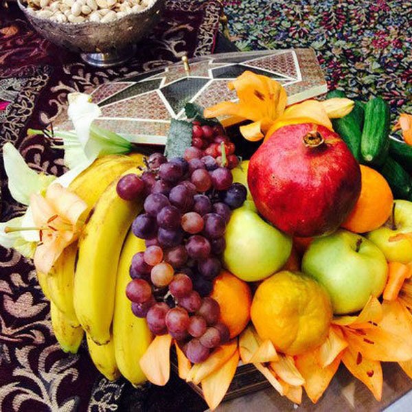 عکس تزیین میوه ساده
