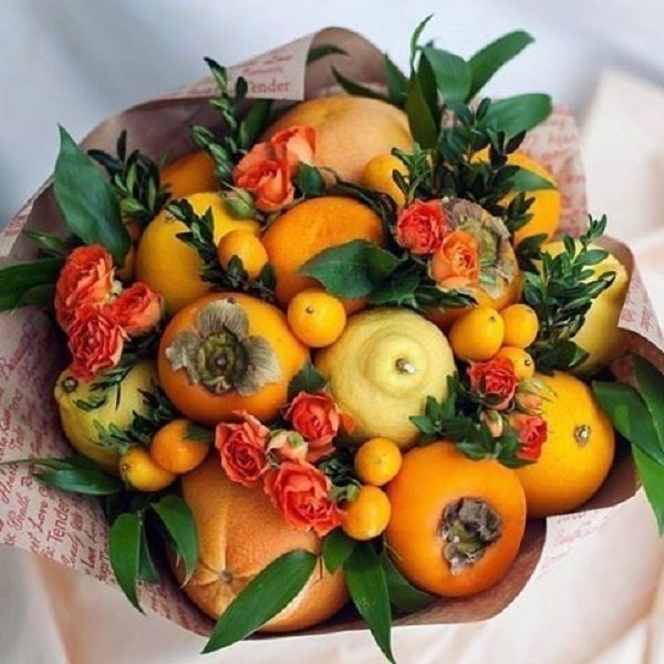 عکس تزیین سبد میوه ساده