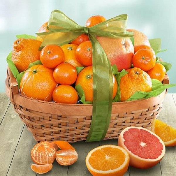 عکس تزیین سبد میوه ساده
