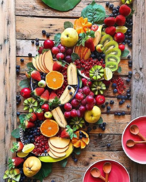 عکس تزیین سبد میوه ساده