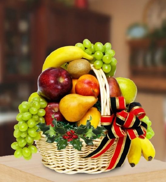 عکس تزیین سبد میوه ساده