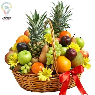 تزیین سبد میوه تابستانی