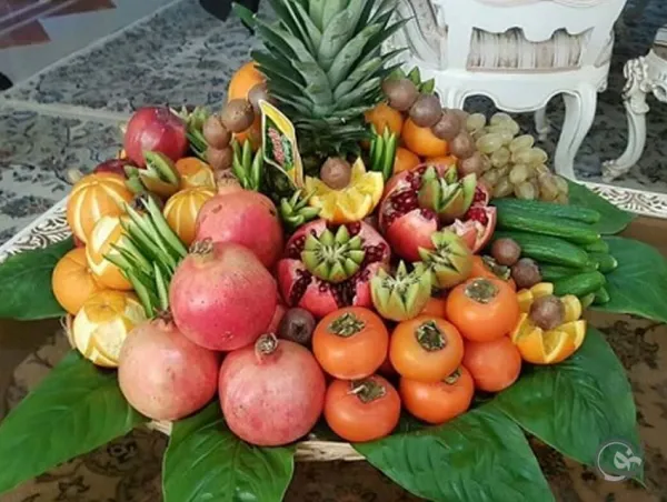 تزیین سبد میوه ساده