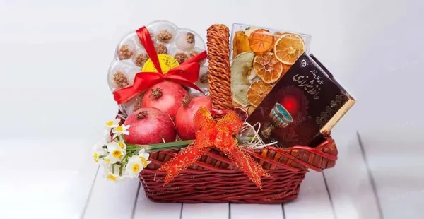 تزیین سبد میوه ساده