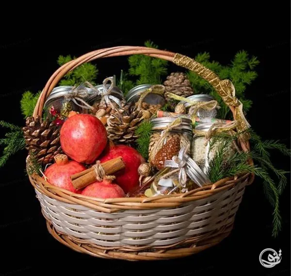 تزیین سبد میوه ساده