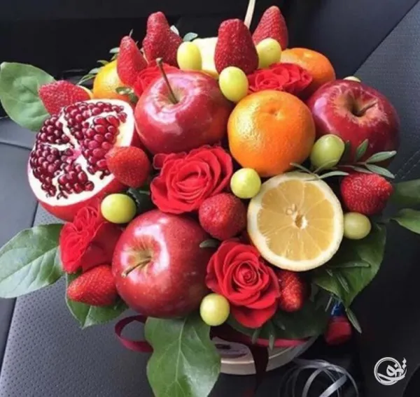 تزیین سبد میوه ساده