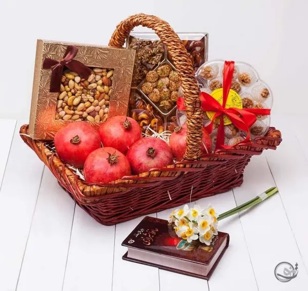 تزیین سبد میوه ساده