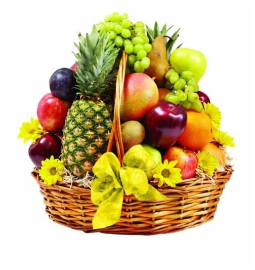 تزیین میوه نوبرانه برای عروس در سبد