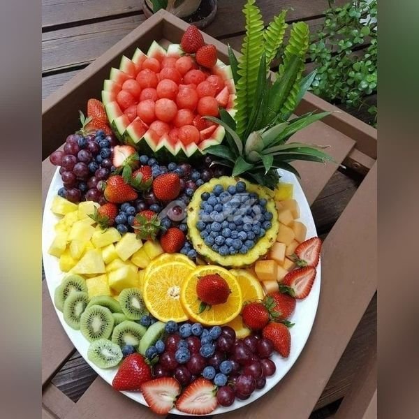  تزیین سینی میوه تابستانی