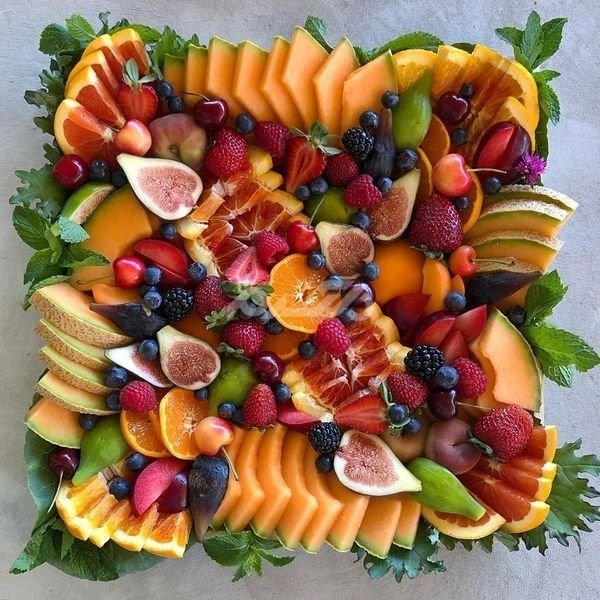  تزیین سینی میوه تابستانی