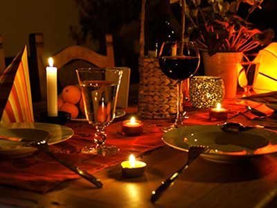  عکس میز شام رمانتیک