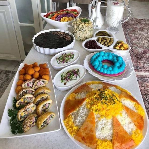  عکس میز شام ساده و شیک