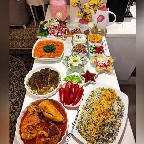  عکس میز شام ساده و شیک