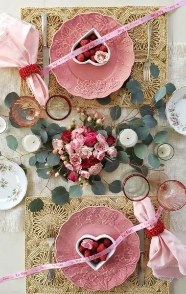  عکس میز شام لاکچری دونفره