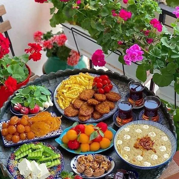  عکس میز شام دونفره ساده
