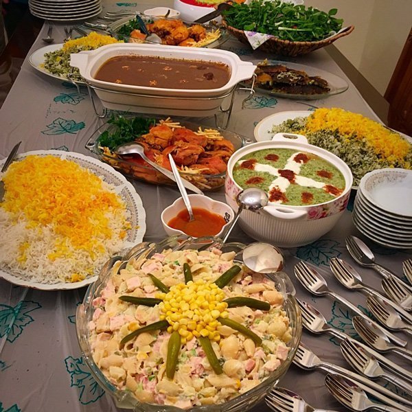  عکس میز شام دونفره ساده