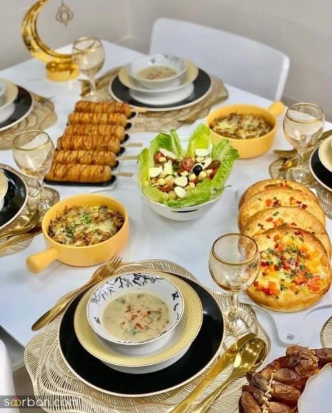  عکس میز شام لاکچری خارجی