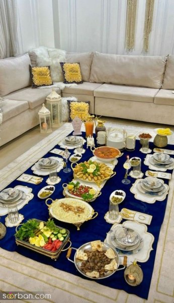  عکس میز شام لاکچری خارجی