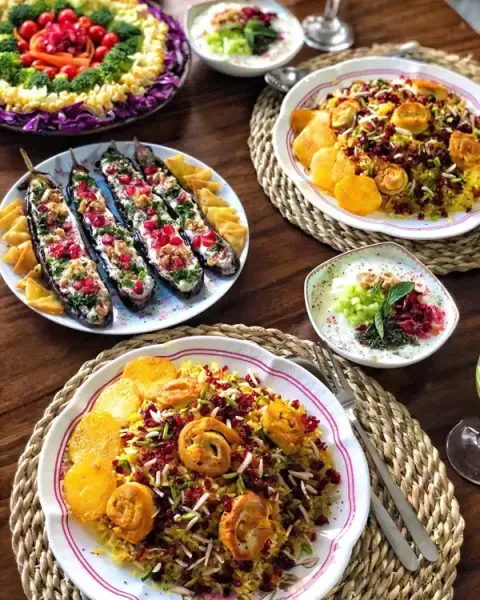  عکس میز مهمانی لاکچری