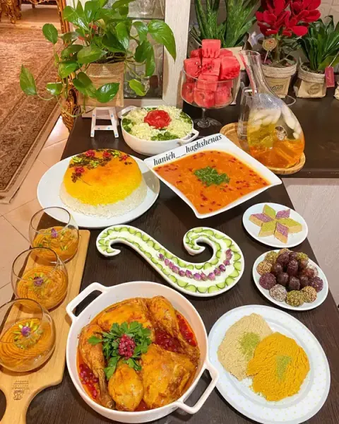  عکس میز مهمانی لاکچری