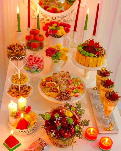  چیدمان میز پذیرایی لاکچری