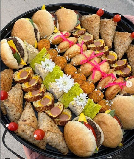  چیدمان میز مزه تولد