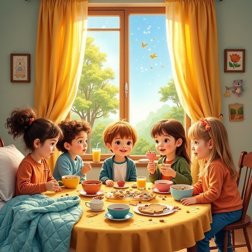 عکس میز صبحانه فانتزی